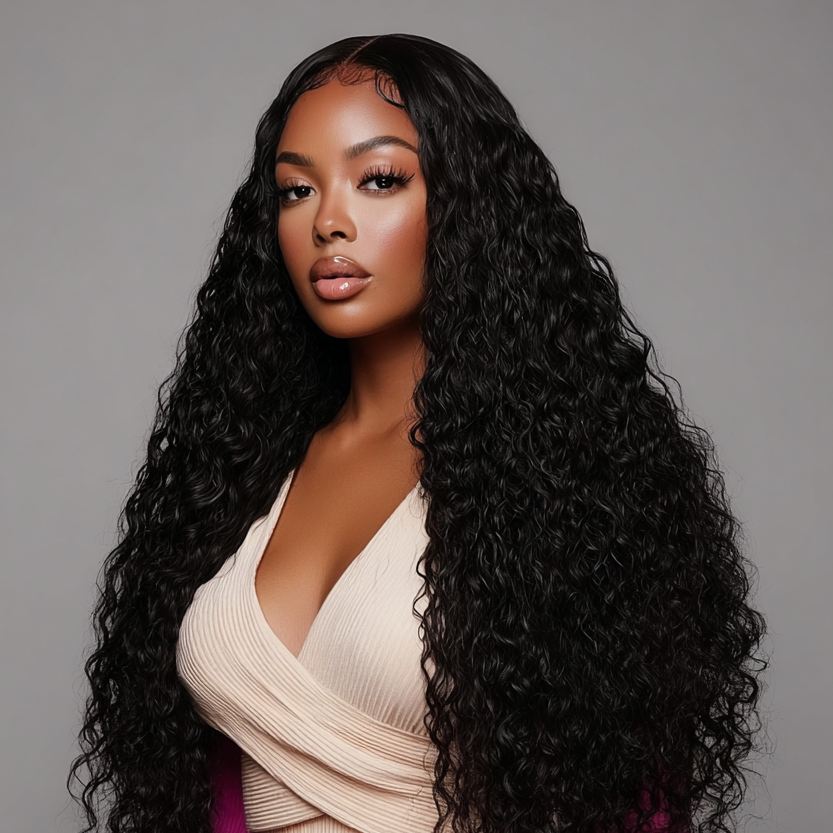 Dark Brown Water Wave